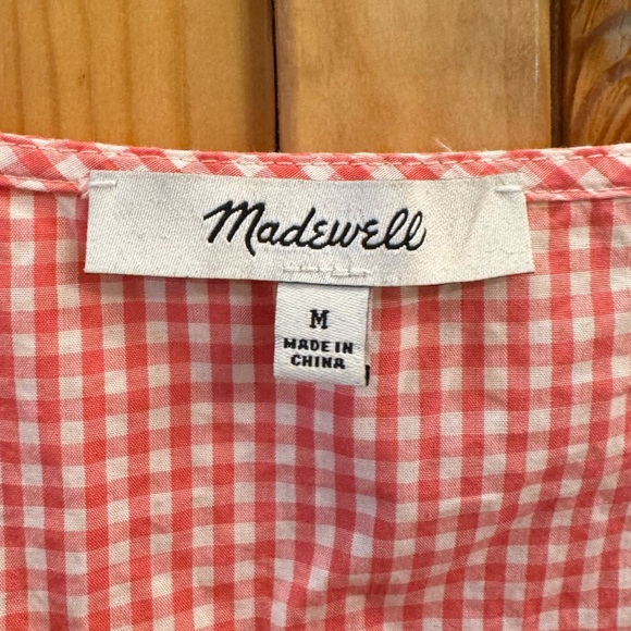 Madewell Embroidered Gingham Tank Top - Picture 3 of 4